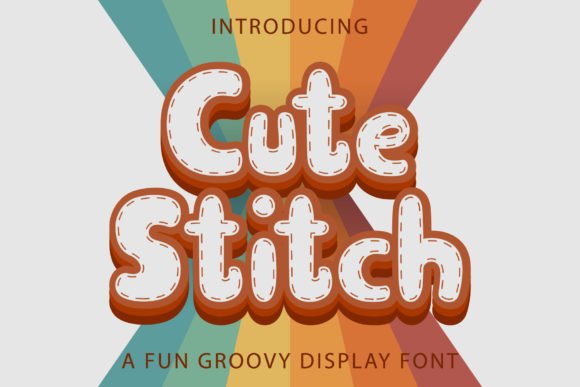 Cute Stitch Display Font By Kido Studio