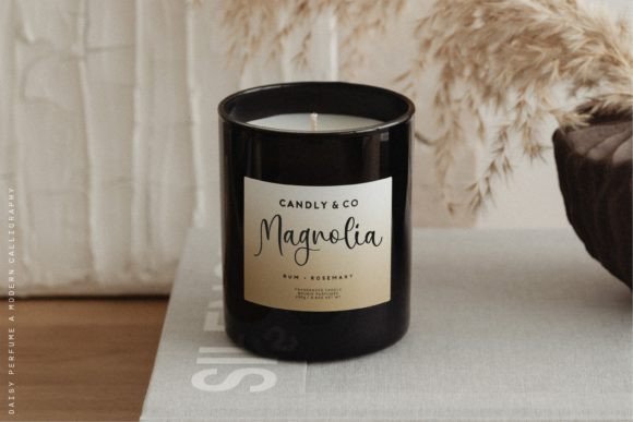 Daisy Perfume Font PNG with transparent background - Preview 1