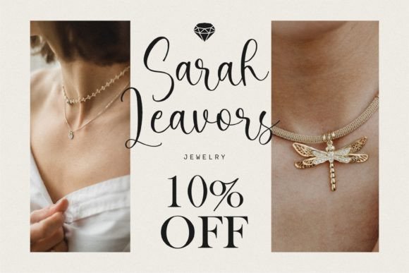 Daisy Perfume Font PNG with transparent background - Preview 3