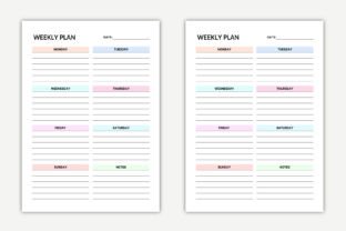 Editable Weekly Planner Canva Template Graphic by Tabiya Studio ...