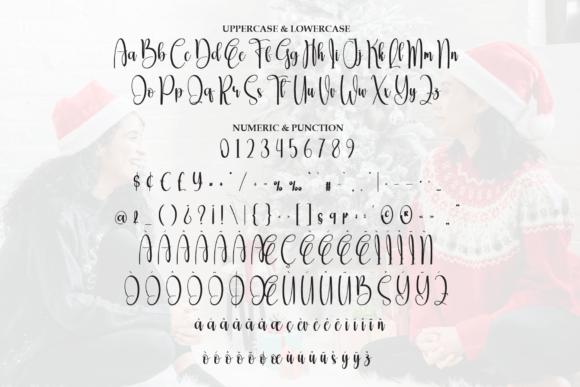 Enjoy Christmas Font PNG with transparent background - Preview 6