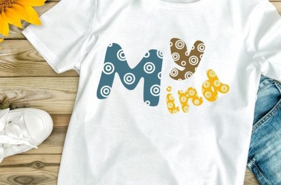 Fun Circle Font PNG with transparent background - Preview 2