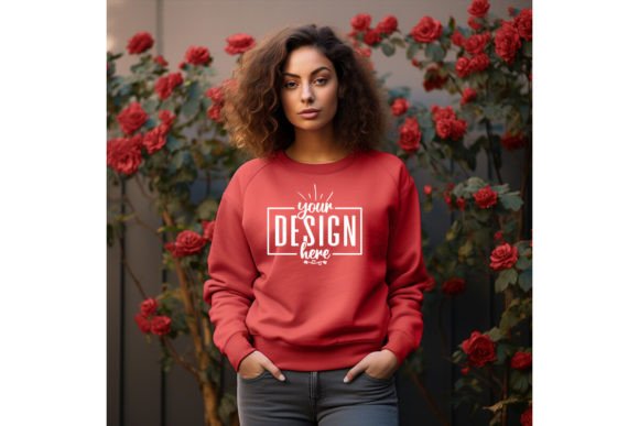 Gildan 18000 Free Sweatshirt Mockups Graphic Hoodies & Sweatshirts By BestMockupStore