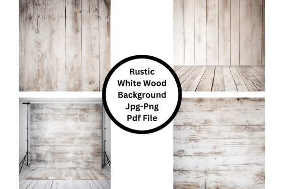 Rustic White Wood Background