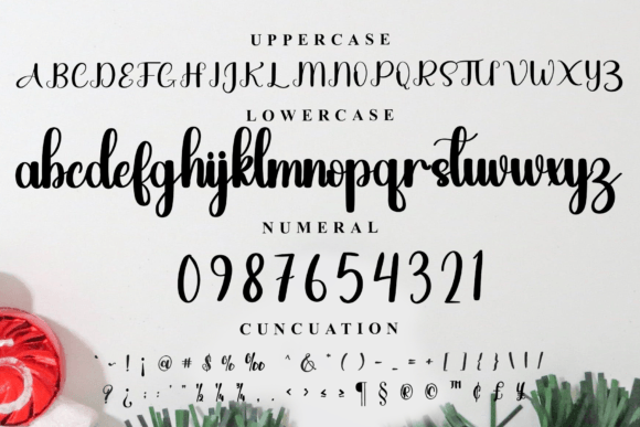 Santa Story Font PNG with transparent background - Preview 4