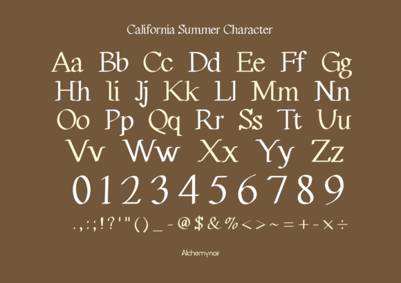 California Summer Font - Preview 1