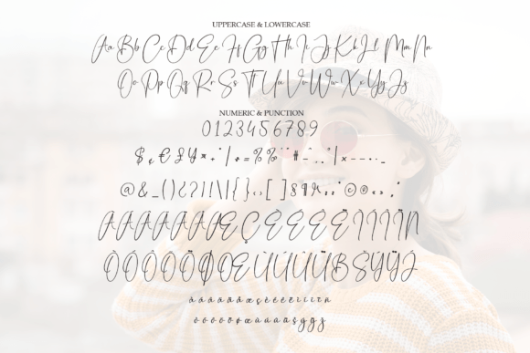 Calistha Calligraphy Font PNG with transparent background - Preview 6
