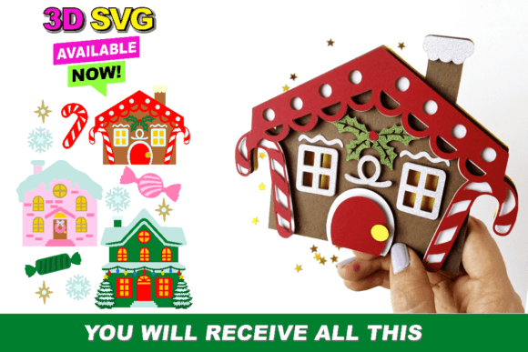 Holidays 3D SVG Cut Files for Paper Crafts - Creative Fabrica