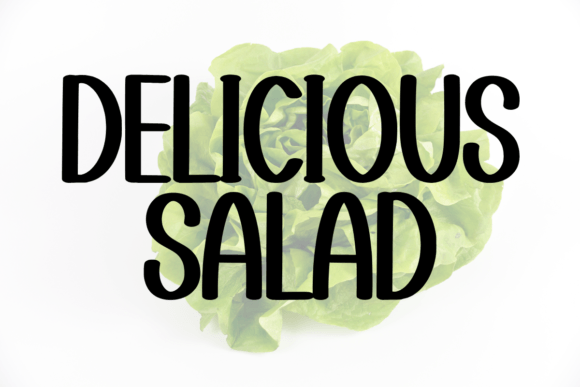 Farmhouse Vegetables Font PNG with transparent background - Preview 1