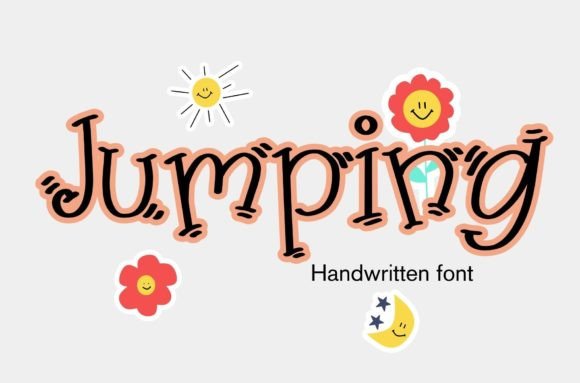 Jumping Fontes Script Fonte Por PeamCreations