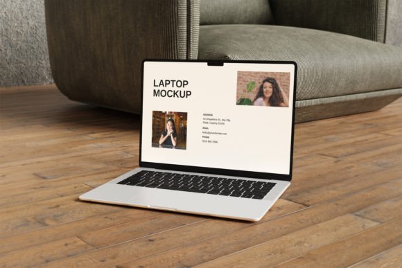 Laptop Mockup for UI Design Graphic by My Code Std · Creative Fabrica