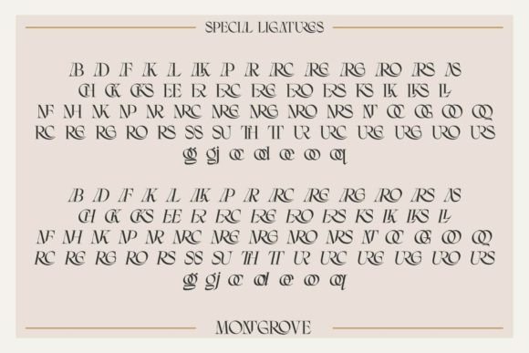 Montgrove Font PNG with transparent background - Preview 2