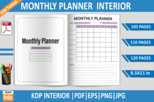 Monthly Planner | KDP Interior Graphic by Educare · Creative Fabrica