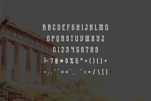 Pillar of Life Font PNG with transparent background - Preview 3