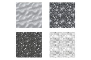 Silver Glitter Digital Paper Scrapbook Graphic by MashMashStickers ...