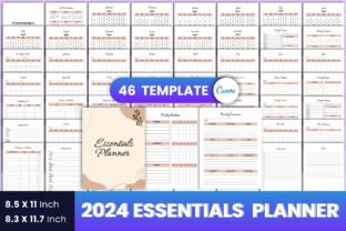 2024 Essentials Planner Canva Interior Graphic by munjixpro · Creative ...