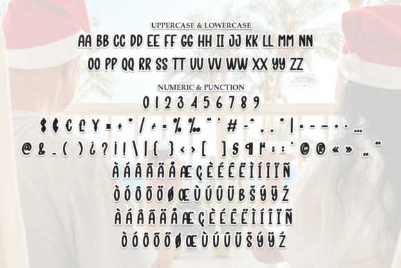 Christmas Staycation Font PNG with transparent background - Preview 6