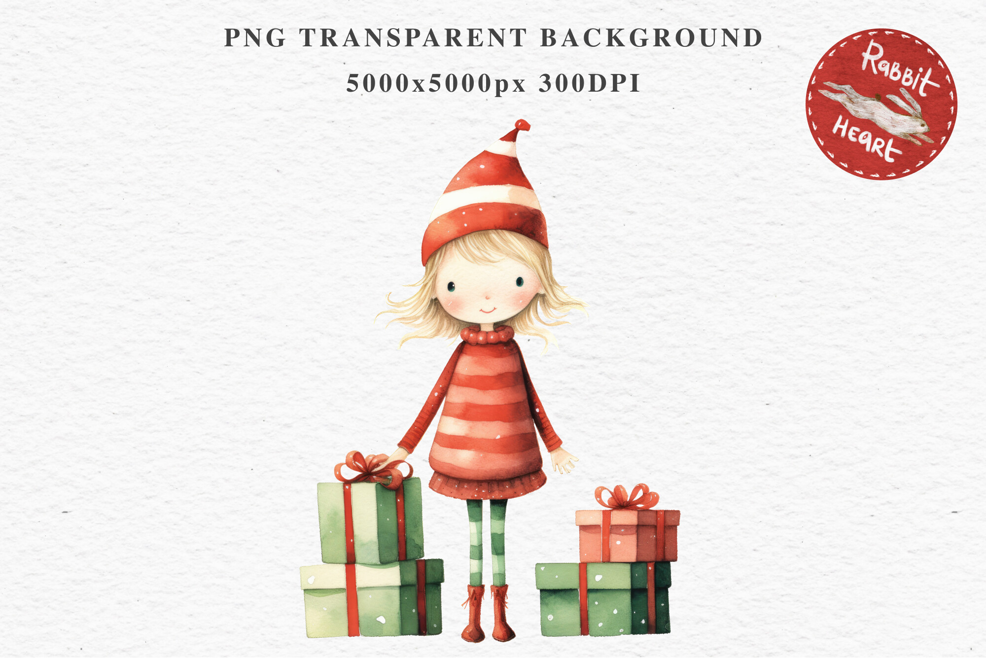 Cute Christmas Girl Winter Clipart Graphic by Rabbit Heart Clipart ...