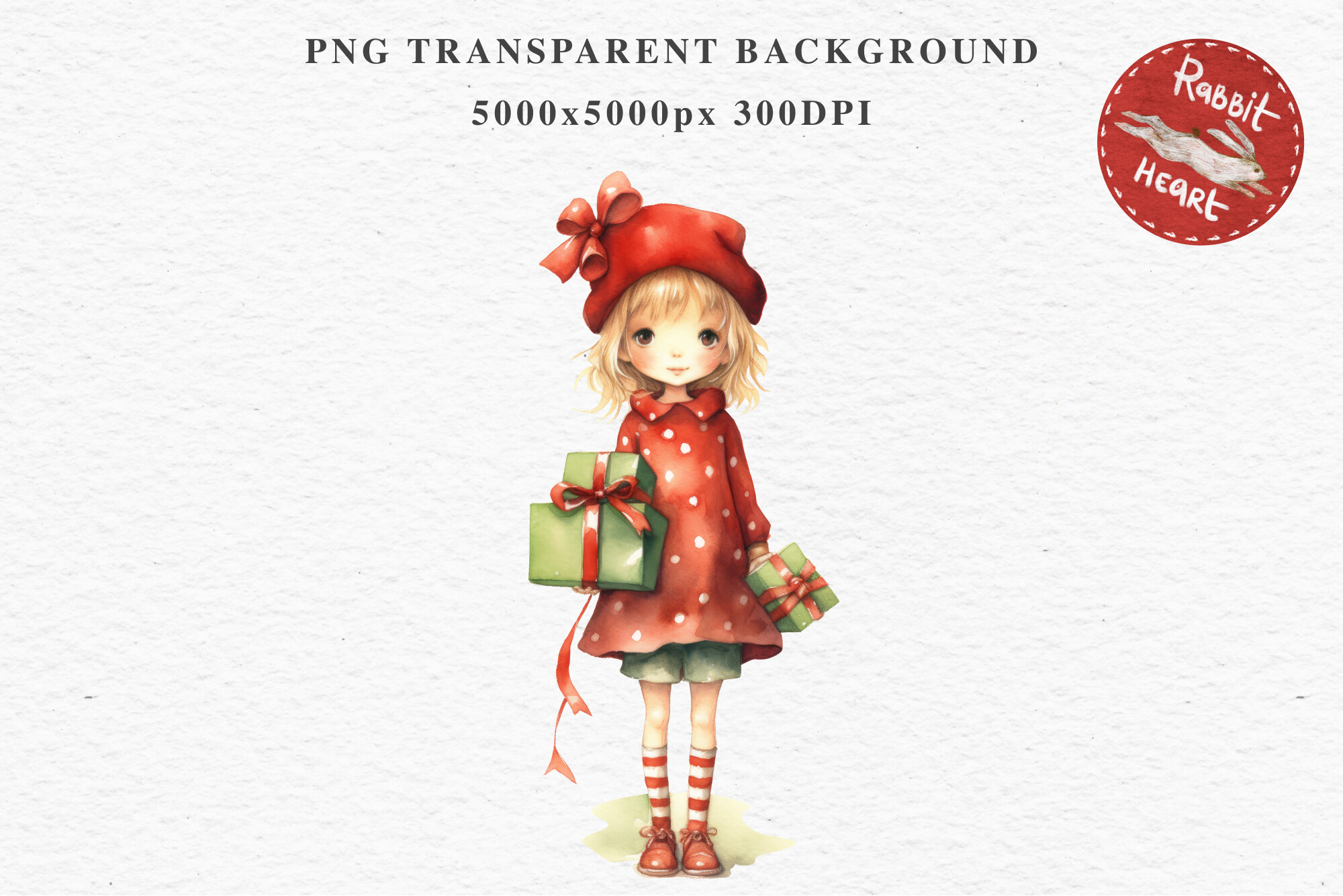 Cute Christmas Girl Winter Clipart Graphic by Rabbit Heart Clipart ...