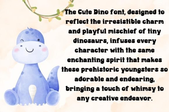 Cute Dino Font - Preview 1