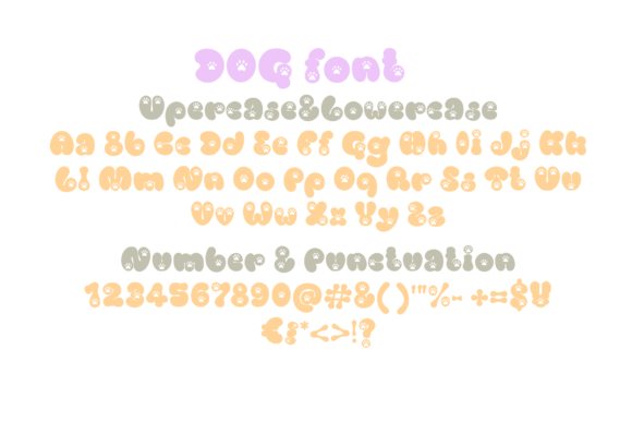 Dog and Cat Font - Preview 5