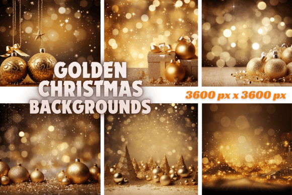 Golden Christmas Backgrounds