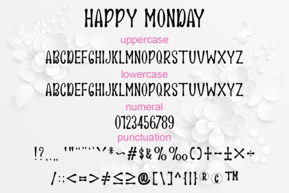 Happy Monday Font - Preview 5