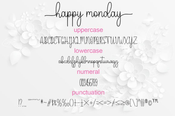 Happy Monday Font - Preview 6