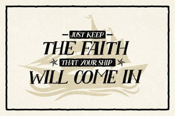 Portside Font PNG with transparent background - Preview 2