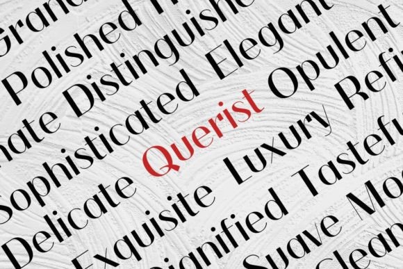 Querist Font PNG with transparent background - Preview 3