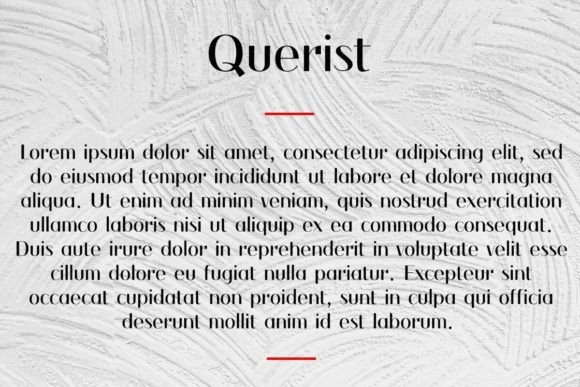 Querist Font PNG with transparent background - Preview 4
