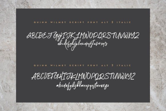 Quinn Wilmet Font PNG with transparent background - Preview 4