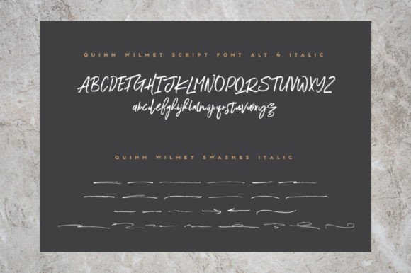 Quinn Wilmet Font PNG with transparent background - Preview 5