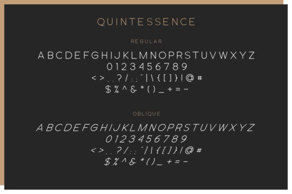 Quintessence Font PNG with transparent background - Preview 2