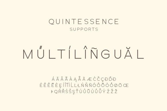Quintessence Font PNG with transparent background - Preview 3
