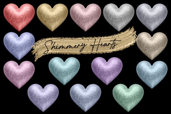 Shimmery Hearts