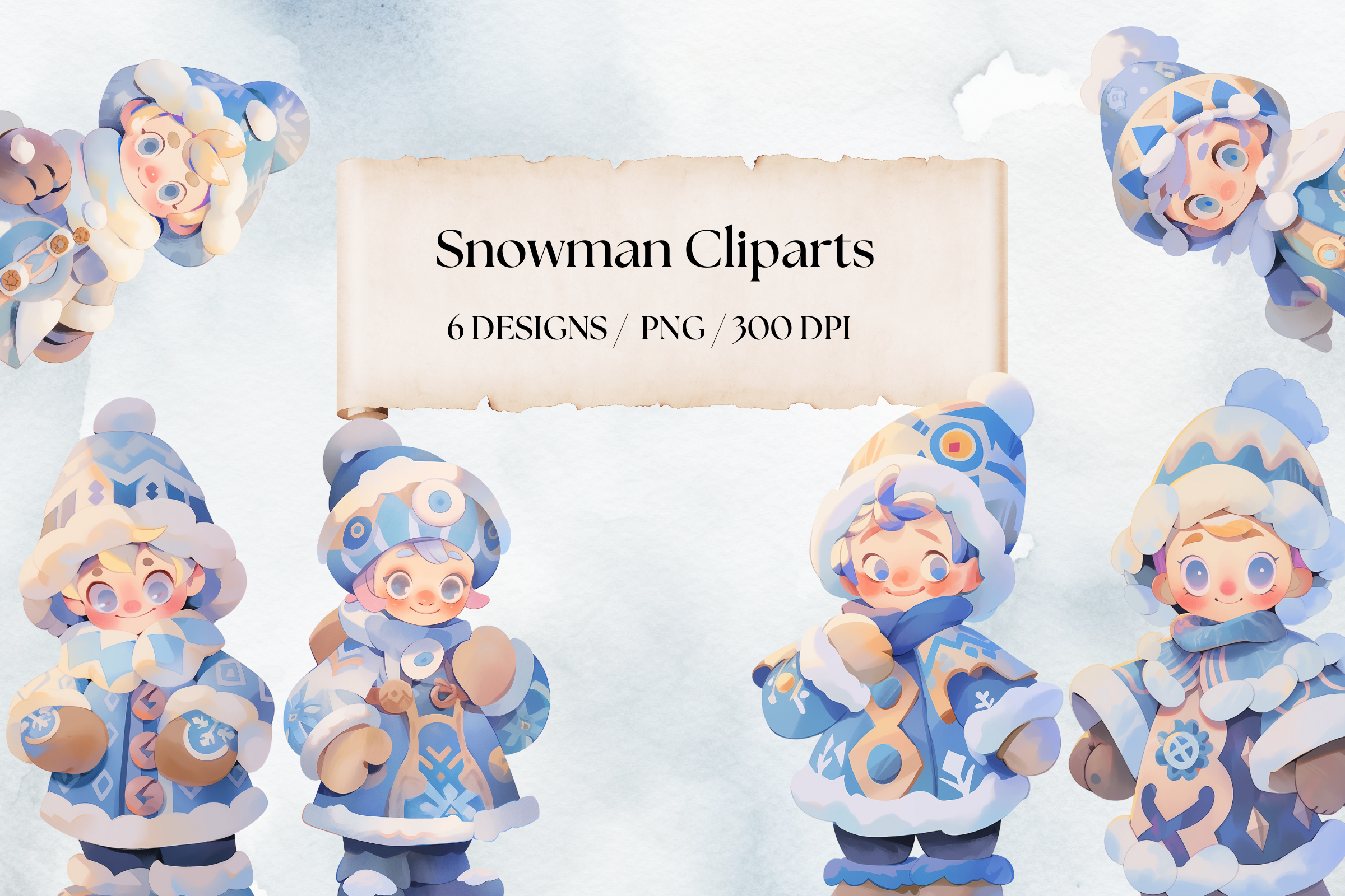Snowman Cliparts Graphic by YOUNGBOY ARTIST · Creative Fabrica
