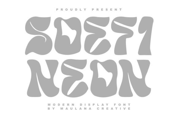 Soefi Neon Font by Maulana Creative · Creative Fabrica font preview