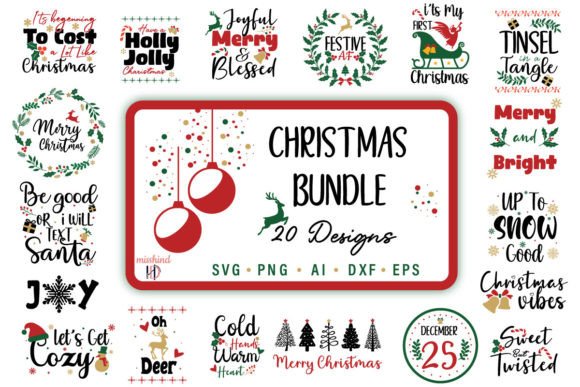 Christmas Craft Vault – 20 Multi-Format Holiday SVG Designs