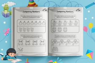 Comparing Numbers Math Worksheets Vol-2 Graphic by Interior Creative ...