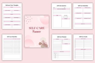Editable Self Care Planner Canva Graphic by KDP GALLERY · Creative Fabrica