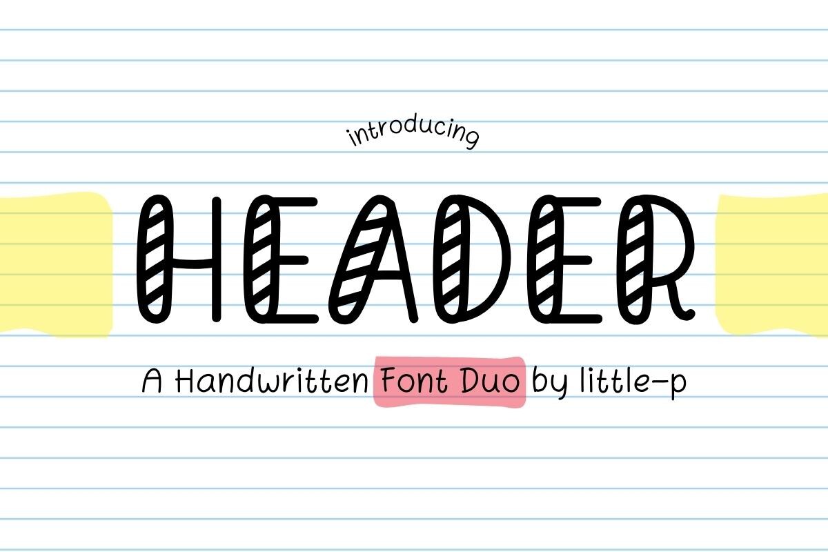 Header preview, placeholder image