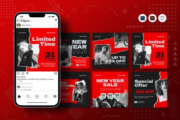 New Year Sale Instagram Post