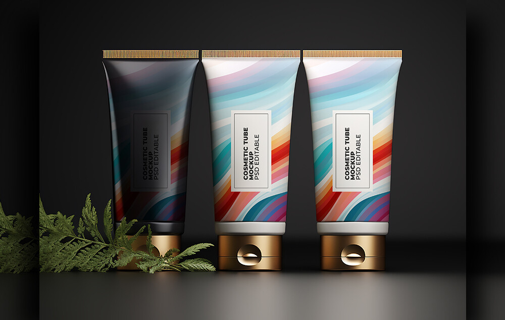 PSD Cosmetic Tube Mockup Graphic by sujhonsharma · Creative Fabrica