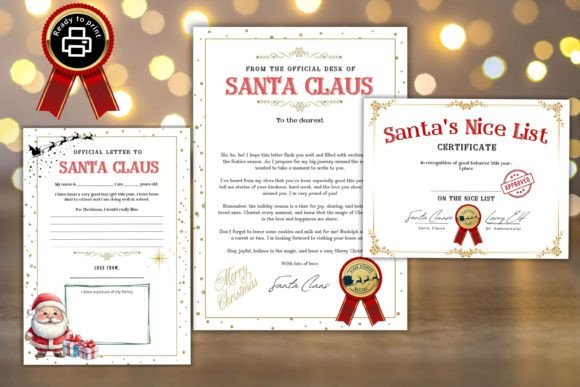 Printable Santa Letter Bundle