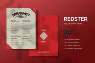 Red String Menu Redster - Restaurant Menu Graphic by Streakside · Creative Fabrica