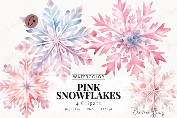 Watercolor Pink Crown Clipart | Princess Graphic by Christine Fleury ...