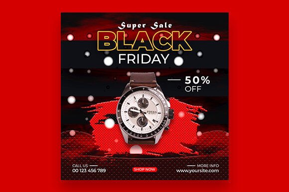 Black Friday Sale Instagram Template Graphics