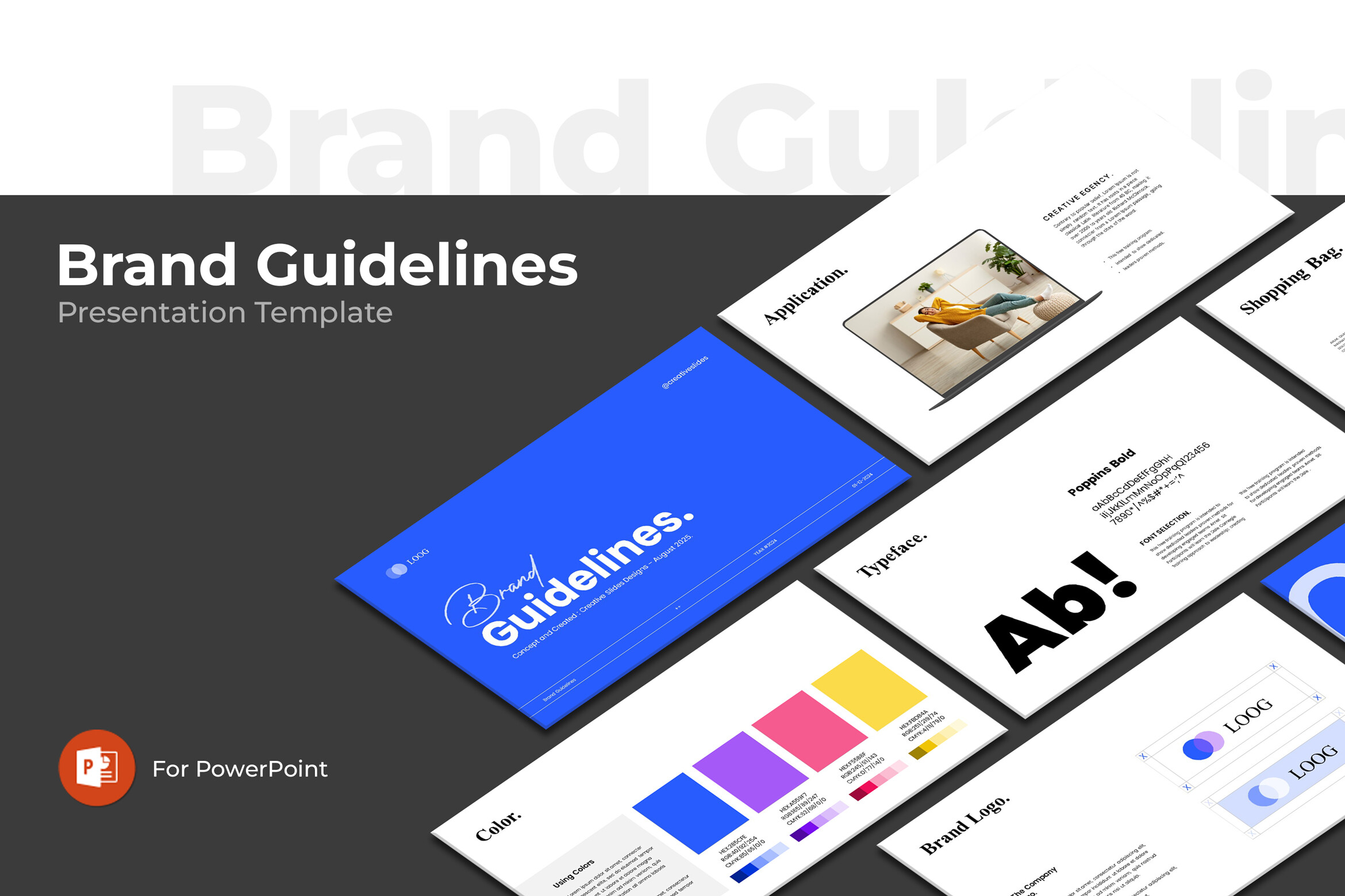 Plantilla de PowerPoint de Directrices de Marca
