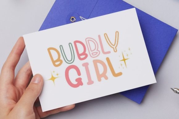 Bubbly Girl Font - Preview 5